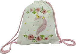 Melbon Oster Schokoladenei Mit Einhorn-Rucksack mit Blumen 200gr 1Stück