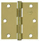 Amig Metallic Furniture Hinge Χρυσό 35x35mm