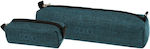 Polo Fabric Pencil Case Wallet with 1 Compartment Jean Aqua