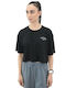 Only Women's Summer Crop Top Cotton Short Sleeve Black