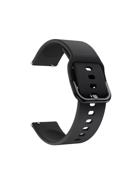 Λουράκι σιλικόνης Smart Clasp για Realme Watch S/S Pro-|12cm|9,5cm|- Μαύρο