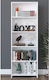 Bookcase White 56x20x169cm