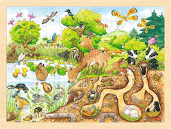 Holz Kinderpuzzle Die Natur erkunden für 3+ Jahre alt+ Jahre 96pcs Goki