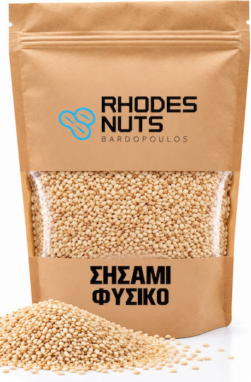Rhodes Nuts Bardopoulos Weißer Sesam Natürlich Roh Ungeschält 500gr