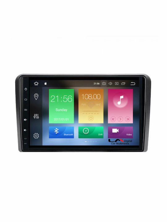 LM Digital Автомобилна Аудио Система (Блутут/USB/WiFi/GPS/Apple-Carplay/Android-Auto) с Тъчскрийн 9"