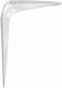 Amig Metallic Corner Shelf White 450x400mm 4424