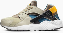 Nike Air Huarache Run Kids Sneakers with Laces Beige