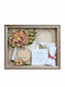 Tabletop Rectangle Wedding Crown Case / Photo Frame Wooden Silver 40x50cm