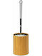 Relaxdays Plastic Toilet Brush Brown