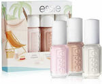 Essie Mini Kit Gloss Set Βερνίκια Νυχιών Ballet Slippers, Topless Barefoot & Marshmallow 15ml