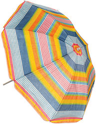 Foldable Beach Umbrella Diameter 1.8m Multicolor