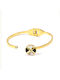 Bracelet Handcuff Open Gold