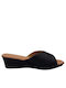 Piccadilly Anatomic Women's Leather Platform Wedge Sandals Black