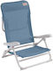 Outwell Seaford Small Chair Beach with High Back Ocean Blue 62x54x80cm
