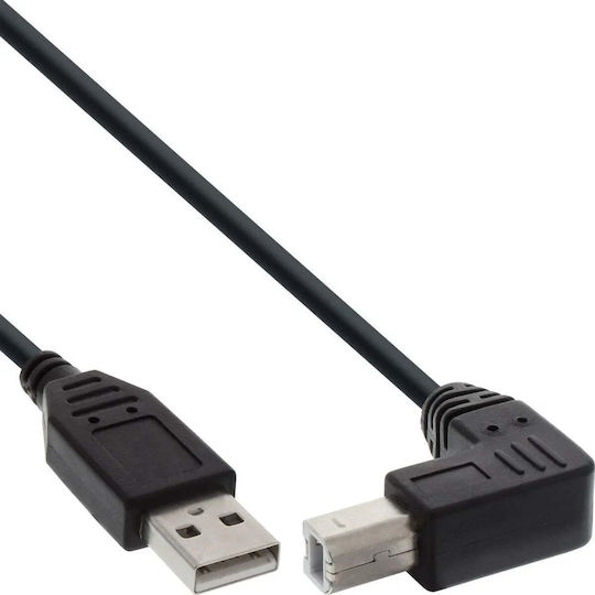 InLine USB 2.0 Cable USB-A male - USB-B male Μαύρο 2m (34520U)