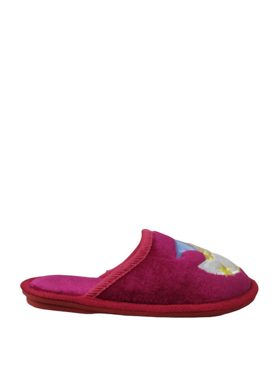 To Be Yourself Kids Slippers Fuchsia - Fuchsia