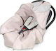 Beboulino Κουβέρτα Αγκαλιάς & Λίκνου For Baby Πικέ Ροζ 78x78cm