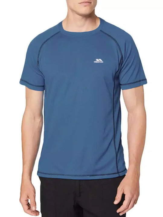Trespass Albert Αθλητικό Ανδρικό T-shirt Smokey Blue Μονόχρωμο