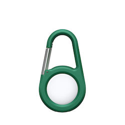 Belkin Secure Holder With Carabiner Keychain Cazul Keychain pentru AirTag în culoarea Verde