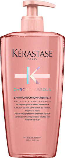 Kérastase Chroma Absolu Bain Riche Chroma Respect Σαμπουάν Αναδόμησης/Θρέψης & Λείανσης για Βαμμένα Μαλλιά 500ml