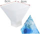 Formen aus Silikon Pyramide für Wachs für Lehm für Seife 5x5cm