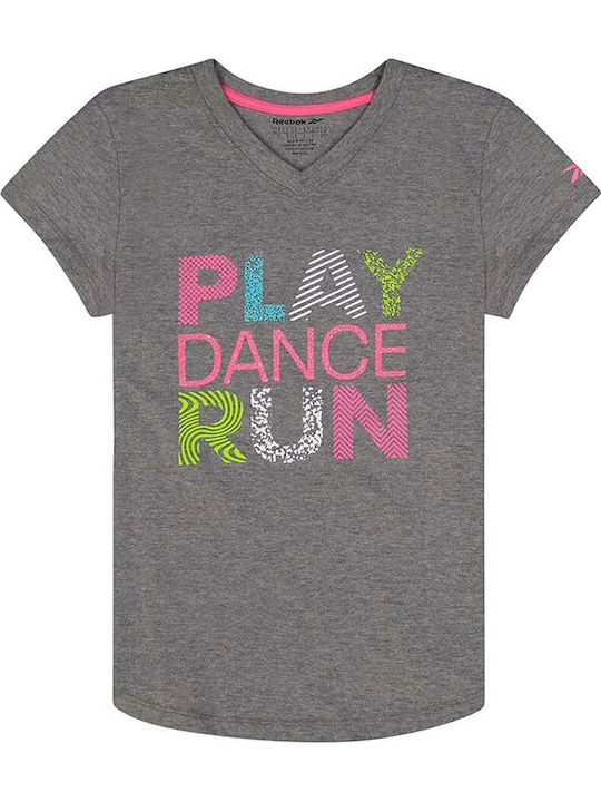 Reebok Παιδικό T-shirt Γκρι Play Tee