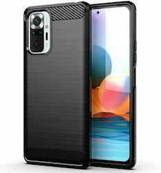 Forcell Carbon Back Cover Σιλικόνης Μαύρο (Redmi Note 11 Pro)