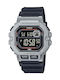 Casio Digital Watch Battery with Black Rubber Strap