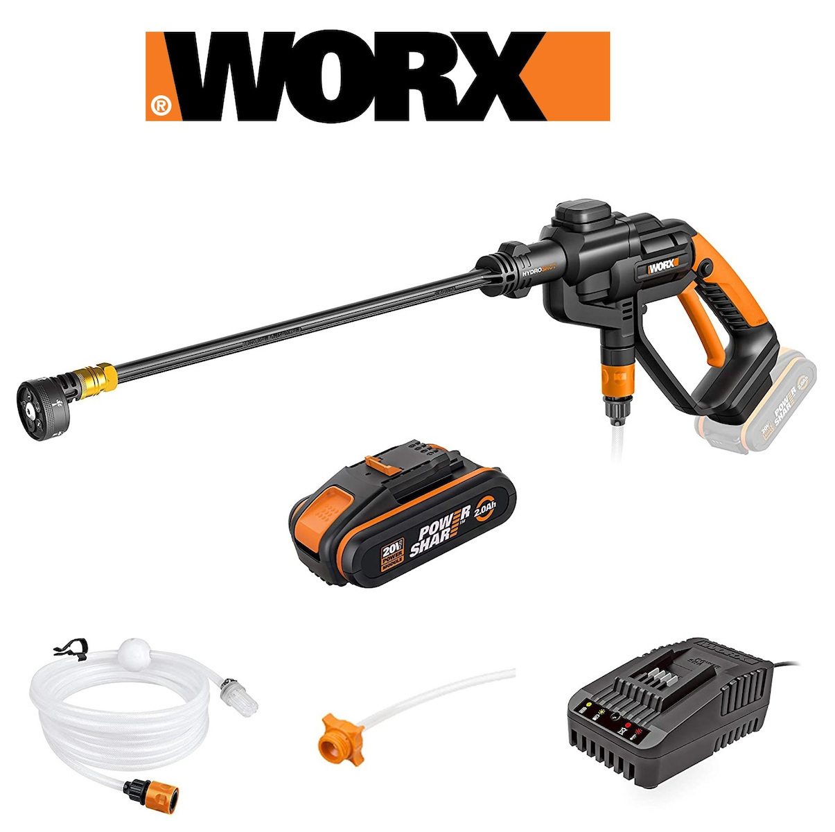 Worx Hydroshot Kit Πλυστικό Μπαταρίας με Πίεση 24bar Skroutz.gr