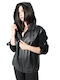 9905 WOMEN'S LEATHER JACKET BLACK