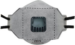 1 TEM ZEUS FFP3/P913CV PROFESSIONAL 6 LEVEL ACTIVE CARBON MASK WITH EXHALATION VALVE