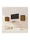 Hängendes Wohnzimmer Nischenschrank aus Massivholz Braune 30x30x40cm
