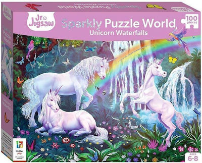 Kids Puzzle Unicorn Waterfalls for 6++ Years 100pcs Hinkler