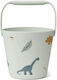 Liewood Moira Dino Beach Bucket made of Silicon...