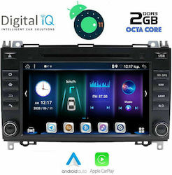 Digital IQ Car-Audiosystem für Mercedes-Benz Sprinter / Vito / Viano Volkswagen Handwerker 2004-2020 (Bluetooth/USB/AUX/WiFi/GPS/Apple-Carplay) mit Touchscreen 8"