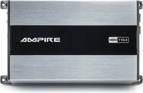 Ampire MBM110.4-2G Ενισχυτής Αυτοκινήτου 4 Καναλιών (Κλάση D)