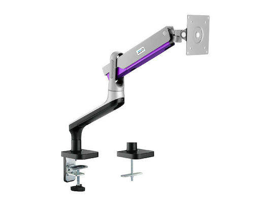 Ergo Office ER-405 Βάση Γραφείου Οθόνης έως 32" με Βραχίονα Ασημί