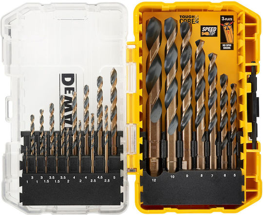 Dewalt Set of 23 Diamond Drills HSS for Metal