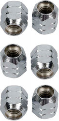 Latin Percussion Super Nuts 5/16" Chrome, 6 Pieces Latin Percussion Super Nuts 5/16" Chrome, 6 Pieces