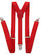 Suspenders Monochrome Red