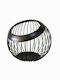 Dream House Store Miami Fruit Bowl Metallic Black 20x20x19cm