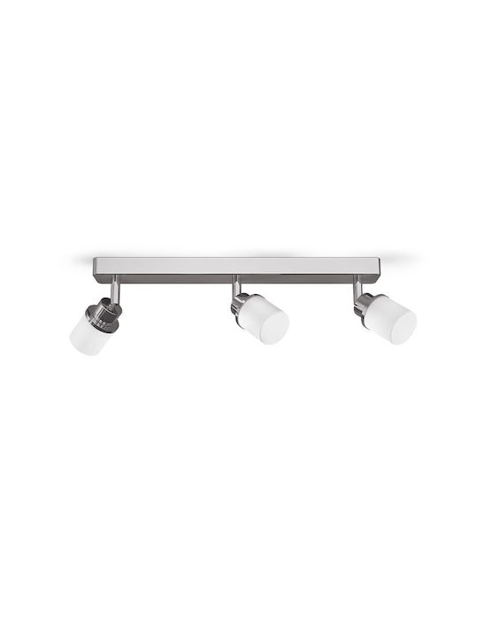 Rendl Light Studio Linn Dreifach Spot mit Fassung G9 in Silber Farbe