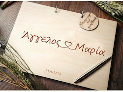 Wooden Wish Book with Engraving