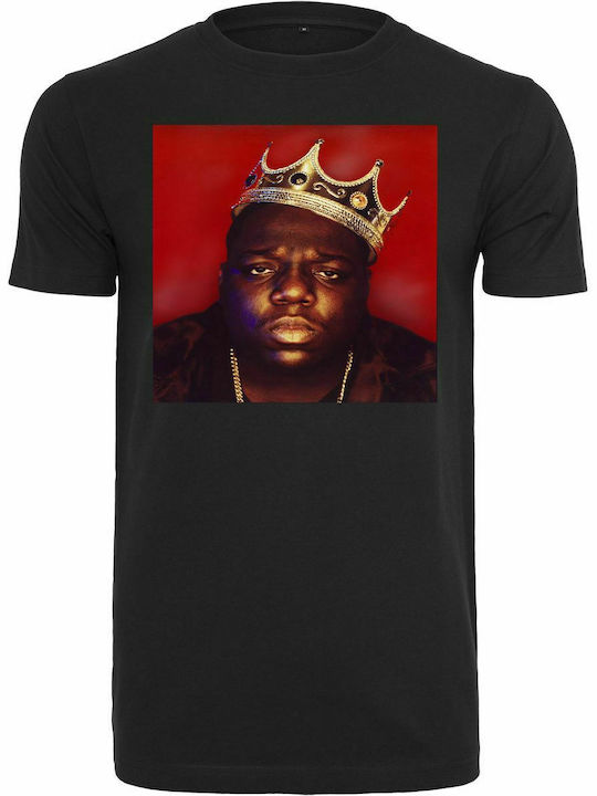 Merchcode Notorious Big Crown T-shirt σε Μαύρο χρώμα
