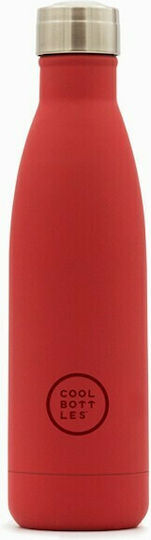 Cool Bottles Vivid Μπουκάλι Θερμός Ανοξείδωτο 500ml Red