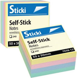 Sticki Sticky Memo Pads Cube 5x5cm Sticki
