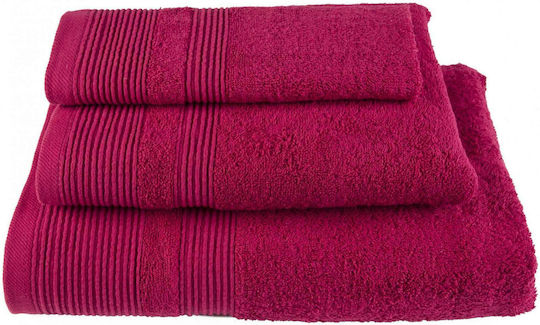 Astron Italy Πετσέτα Προσώπου 50x100εκ. Bordeaux Βάρους 550gr/m²