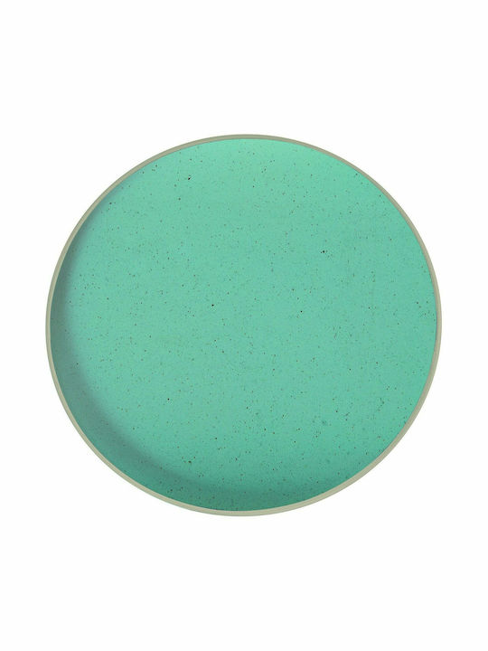 GTSA Light Blue Πιάτο Ρηχό από Πορσελάνη Πράσινο με Διάμετρο 21cm 6τμχ