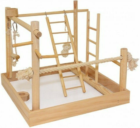 Duvo Plus Играчка Парк за Клетка за Птици от Дървο 40.5x38см.