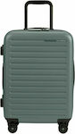 Samsonite Stacked Spinner Cabin Travel Suitcase Hard Green with 4 Wheels Height 55cm.